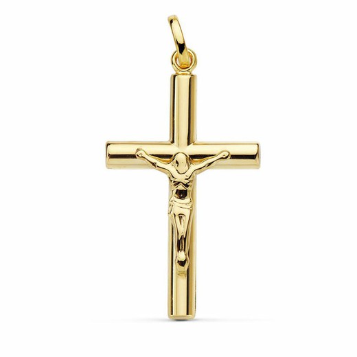 18-karatowy złoty krzyż Chrystusa 28x18mm 16866