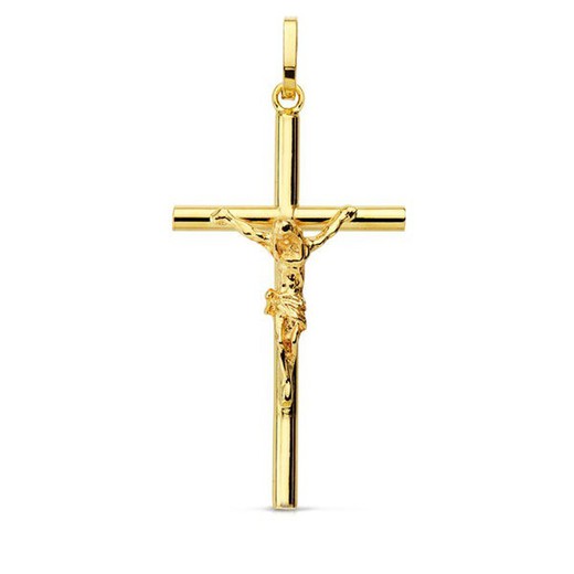 18kts Gold Christ Cross 29x16mm Hollow 16768
