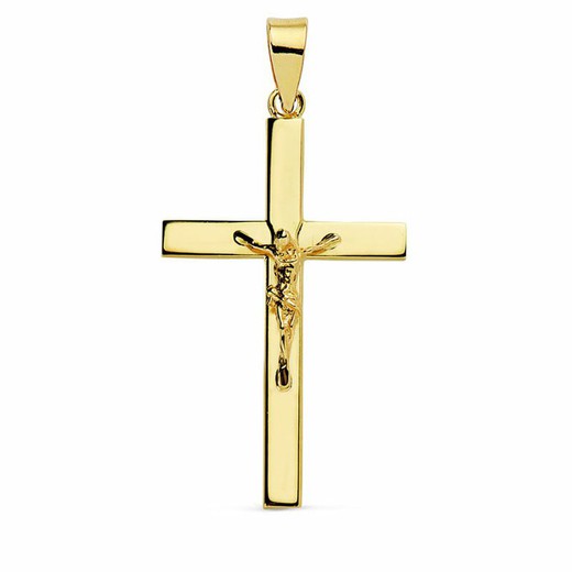Croce di Cristo in oro 18 kts 29x18mm 16837