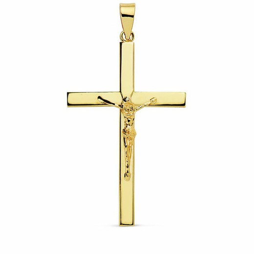 Croce di Cristo in oro 18 kts 35x22mm 16838