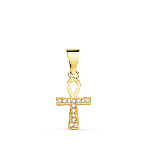 Cruz da Vida Ouro 18kt 14x10mm 22333