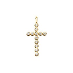 Cruz Oro 18kts Argyor MRM 21,80x13,65mm (18)75A0020-21.80mm Diamantes