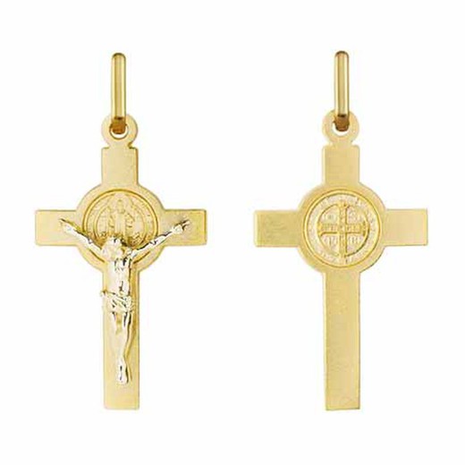 Cruz Oro 18kts Argyor MRM 22x14mm (18)23105 Con Cristo