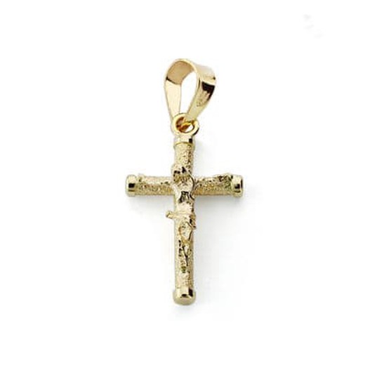 Croix en or 9 carats 19x10x1,5 mm 9K16342 Christ