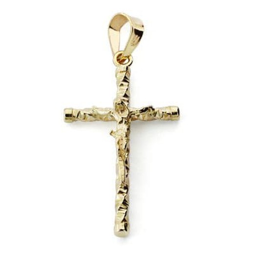 Cruz em Ouro 9kt 24x13mm 9K16356 Cristo