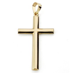 Croce in oro 9kt 37x20mm 9K12002 Senza Cristo