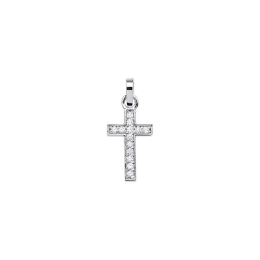 Cruz Oro Blanco 18kts Argyor MRM 12x7,3mm (18)75B0025 Diamantes