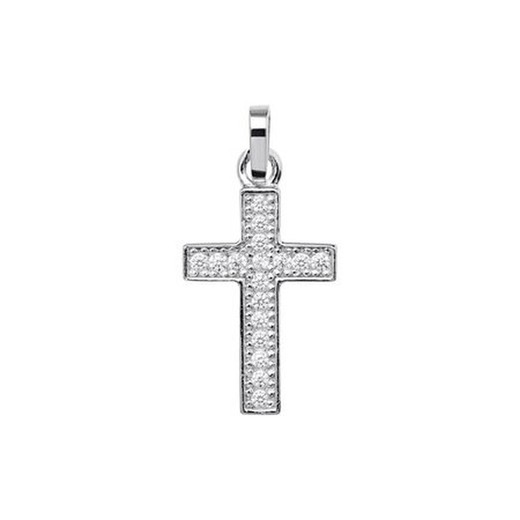 Cruz Oro Blanco 18kts Argyor MRM 21,10x14,35mm (18)75B0021-21,10mm Diamantes