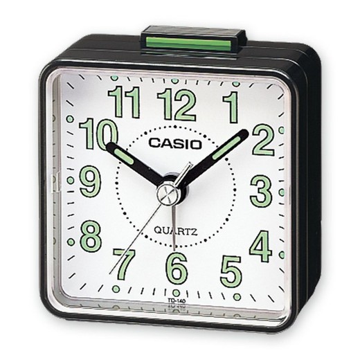 Casio Analog Black Alarm Clock TQ-140-1BEF