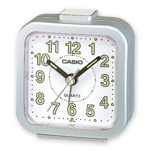 Casio Analog Silver Alarm Clock TQ-141-8EF