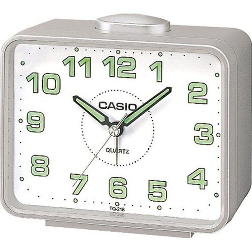 Despertador Casio Analógico TQ-218-8EF Plateado