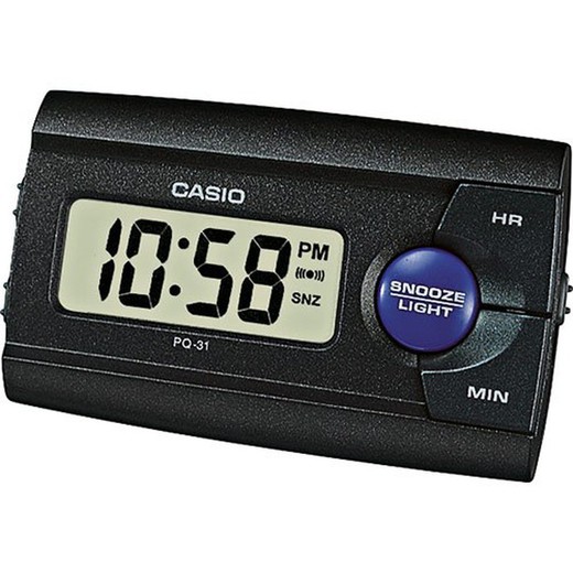 Casio Digital Alarm Clock PQ-31-1EF Μαύρο