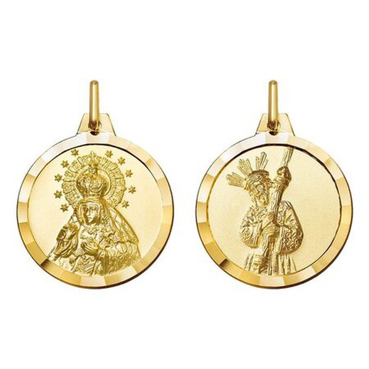 Escapulario Oro 18kts Virgen Macarena Argyor MRM 16mm (18)1000579-16mm Cristo