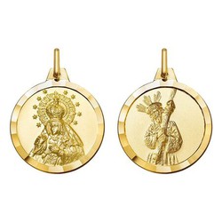 Escapulario Oro 18kts Virgen Macarena Argyor MRM 24mm (18)1000579-24mm Cristo