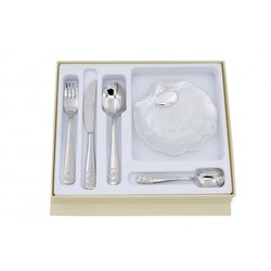 Custodia a conchiglia e set di posate Bear GA1152