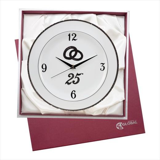 Estuche Reloj Conmemorativo 29cm GA4254V Cristal Alianzas 25 Años