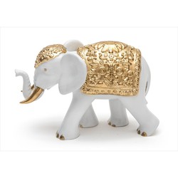 Figura Decorativa 18,50x13cm EL0251/1 Elefante Blanco