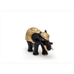 Figura Decorativa 18,50x13cm EL0252/1 Elefante Preto