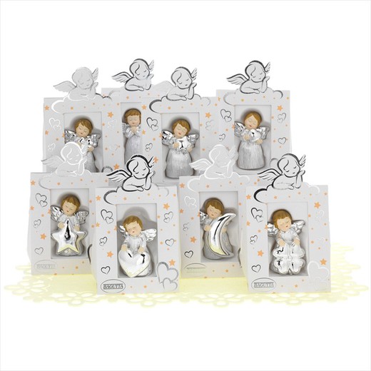 Figura Decorativa 7cm Conjunto AK2155 Anjos