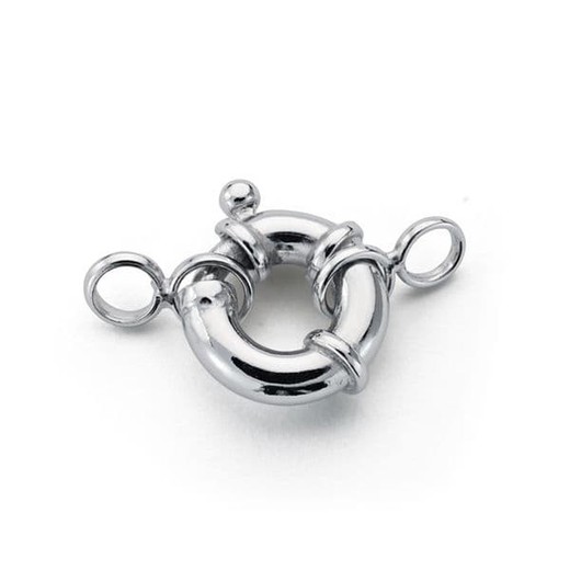 Hollow Rudder Clasp Findings 18 kt White Gold 10mm 13277 Baby
