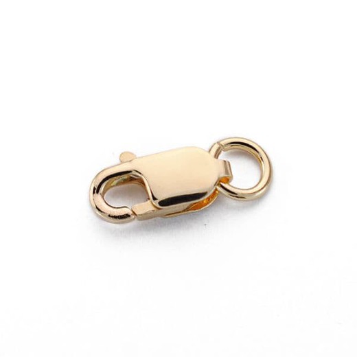 18kt Gold Hollow Lobster Clasp Finding 10x4mm 0188