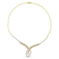 Collana in oro 18 carati Zirconi 08000004-OA