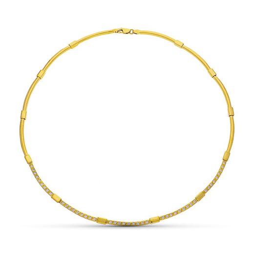 Halskette aus 18 Karat Gold mit Zirkonia 15000010