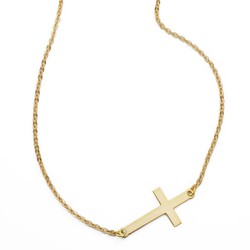 Collier Croix Or 18kt 24X12mm 42cm 1.90gr 21000168