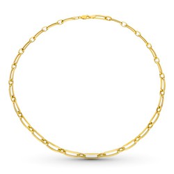 18kt Gold Necklace Long Links 12000053
