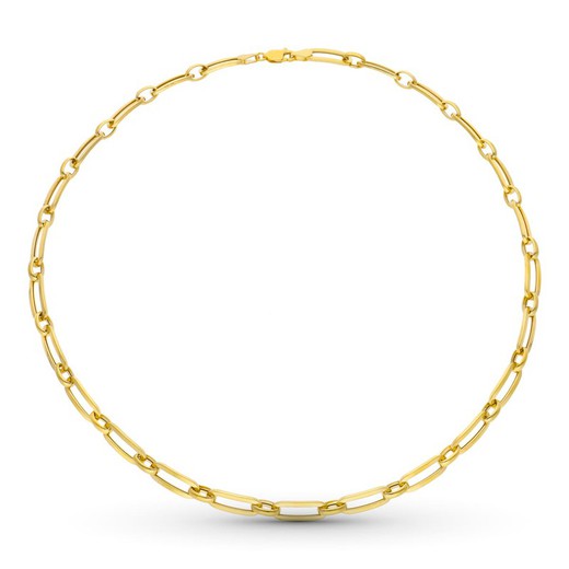 Halskette aus 18 kt Gold mit langen Gliedern 12000053