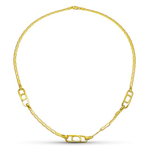 18kt Gold Necklace Links and Chain 12000491