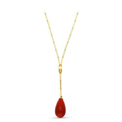 Χρυσό Choker 18 καρατίων Fine Stone Teardrop 13833