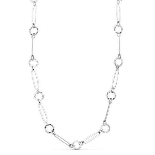 18kt White Gold Choker Necklace 45cm 15000284