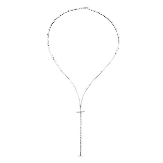 Vitguld Halsband 18kt korszirkkoner 19000016