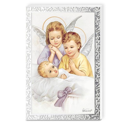 Icono Religioso Angeles Con Niño 81553/3L 9x13,5cm