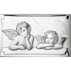 Icono Religioso Angeles Rafael Plateado 81393/5XL 26x15cm