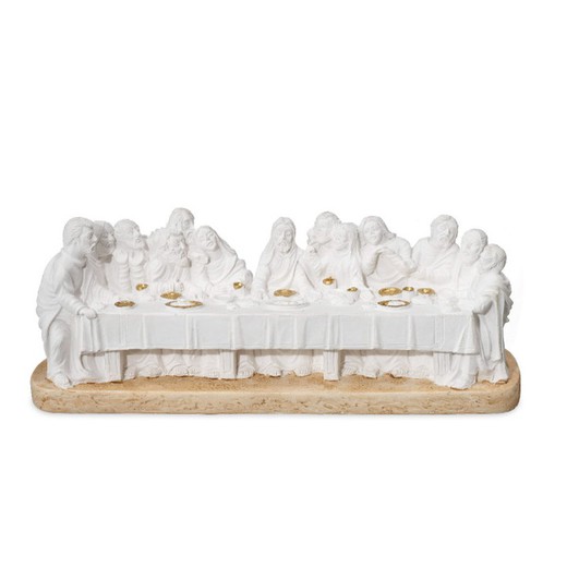 Icono Religioso Ultima Cena Blanco R18238BI 16,5x6cm