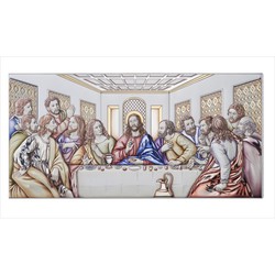 Icono Religioso Ultima Cena Coloreada 81353/7LCOL 50x25cm