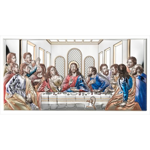 Icono Religioso Última Cena Coloreado 81221/3LCOL 11x6,5cm