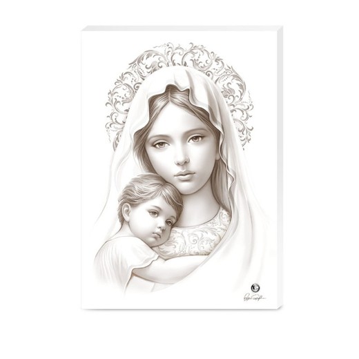 Icono Religioso Virgen Con Niño 2301/3XS 10x14cm