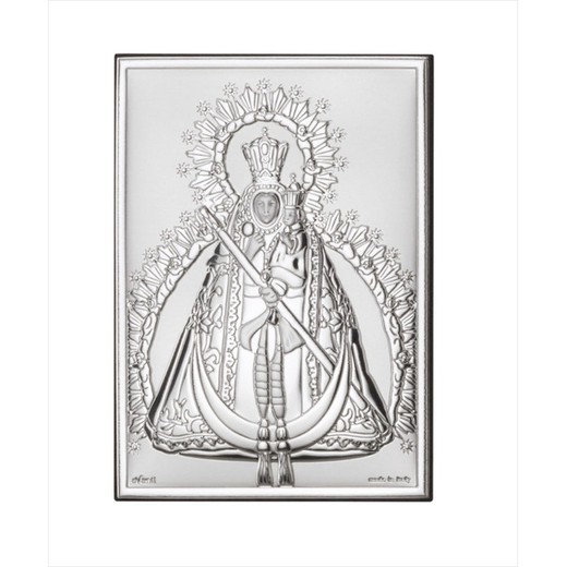 Icono Religioso Virgen De La Cabeza Plateado EV5090/13 13x18cm