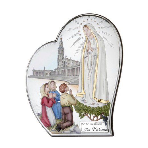 Icono Religioso Virgen Fátima Coloreado 81056/2LSM 12x14,5cm