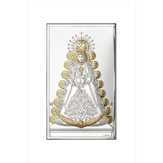 Icono Religioso Virgen Rocio Dorada 81324/3LORO 5,5x15cm