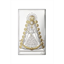 Icono Religioso Virgen Rocio Dorada 81324/3XLORO 9x15cm