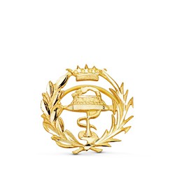 Insignia Oro 18kts 15x15mm 8580-FAR