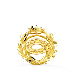 Insignia Oro 18kts 16x16mm 8580-BIO