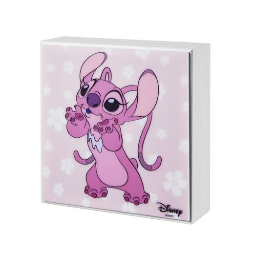 Lampara Nocturna Disney 14x14cm D787 Lilo & Stitch Rosa