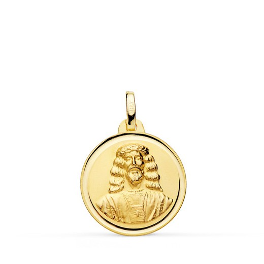 Medalha de Ouro Cristo de Medinaceli 18kts 18mm P7141-118