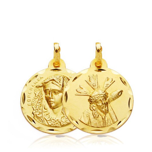 Scapulier Medaille Great Power Macarena Gold 18kts 18mm 26000575