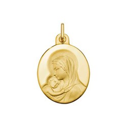 Medalla Oro 18kts Virgen Madonna Argyor MRM 20x17mm (18)1070235 Oval